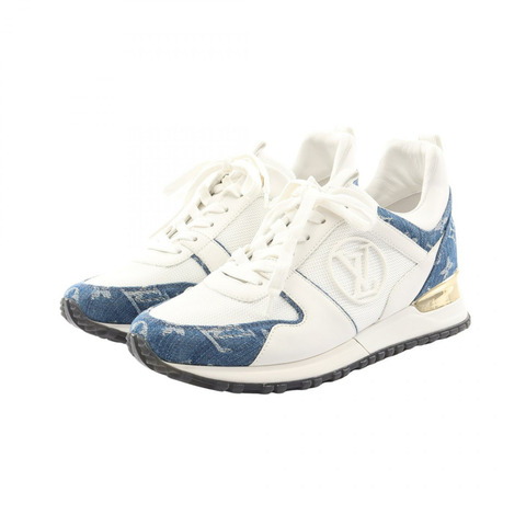 路易威登 Runaway 系列 Monogram 牛仔運動鞋 #36 1/2 皮革牛仔布