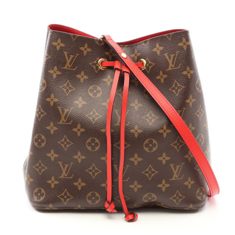 路易威登 Neonoe 斜背包 M44021 Monogram 皮革 Coquelicot