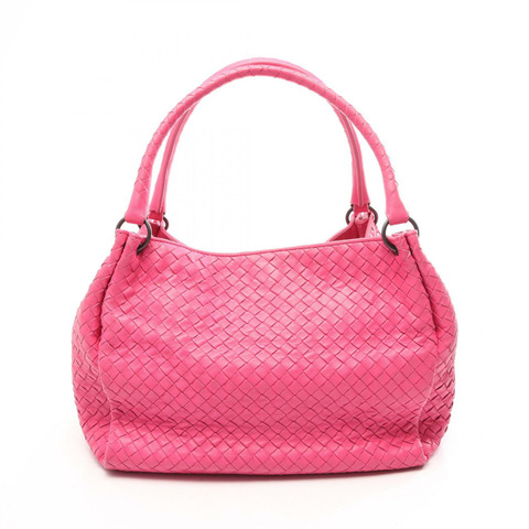 BOTTEGA VENETA Intrecciato 編織手提單肩包 粉紅色 二手 女士