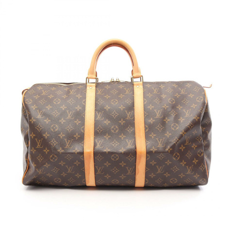 路易威登 Keepall 50 旅行手提包 M41426 Monogram 皮革 棕色 二手