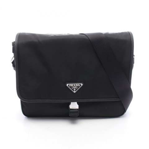 PRADA 女士單肩包 2VD0872DMHF0002 尼龍皮革 黑色 全新