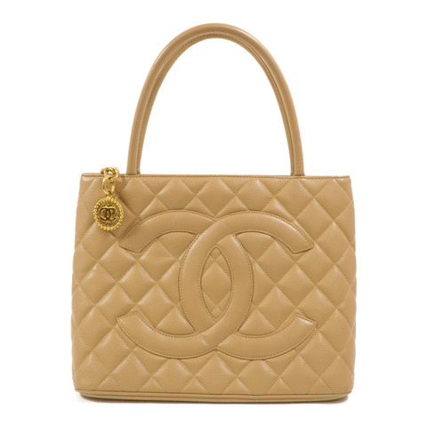 CHANEL 牛皮皮革Medallion Vintage Tote Bag手挽袋