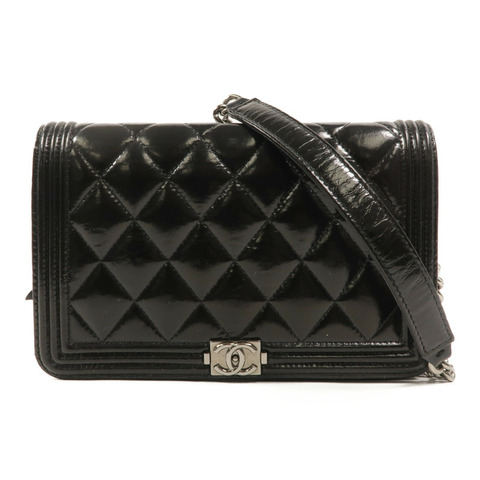 CHANEL 漆皮皮革WOC Wallet On Chain鏈帶肩背袋