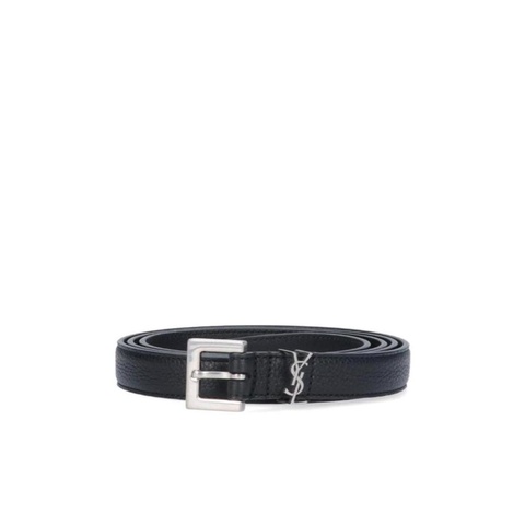 Saint Laurent 男士 經典logo縫飾可調節腰帶70 75 80 85 90 95 100 105 110碼1.8cm