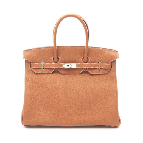 愛馬仕 Birkin 35 手提包，Togo 皮革，棕色金色，女士款