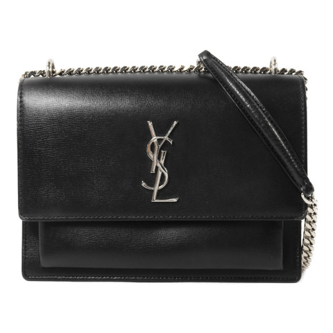 SAINT LAURENT 牛皮皮革Sunset Medium鏈帶肩背袋