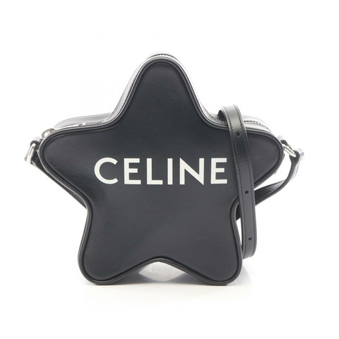 CELINE 小號 Etoile 單肩斜背包 198763DW3 黑色皮革 二手 女士