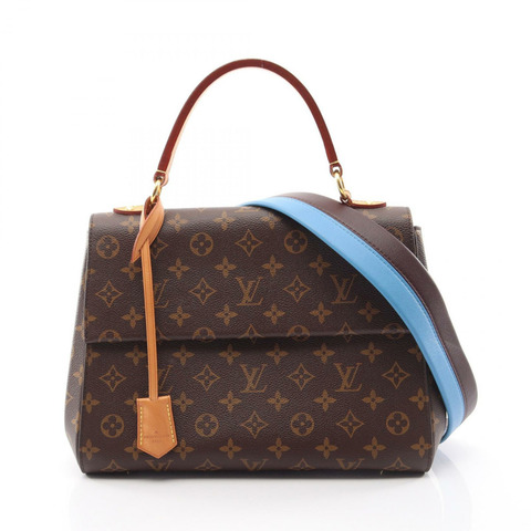 路易威登 Cluny MM 單肩手提包 M42735 Monogram 帆布皮革二手 LV