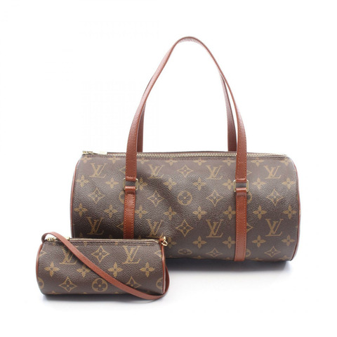 路易威登 Papillon 30 舊手提包 M51365 Monogram 帆布皮革二手