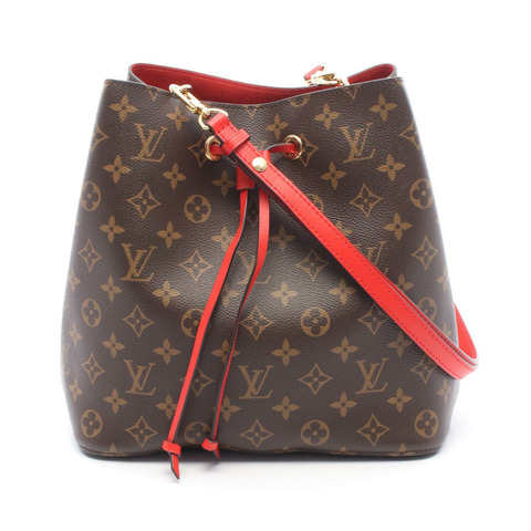 路易威登 Neonoe 肩背包 M44021 Monogram 帆布 Coquelicot 皮革 二手