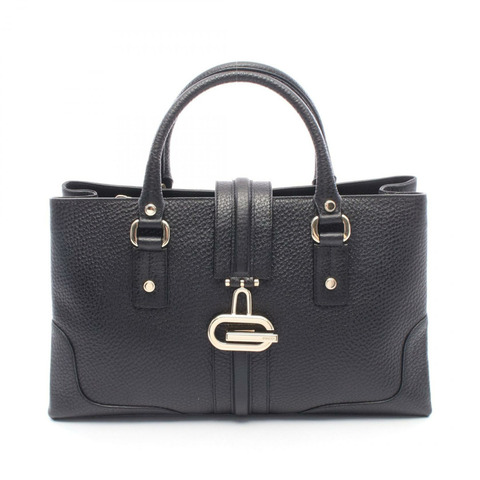 GUCCI 女士托特包 131325 皮革 黑色 SHW 二手 GG