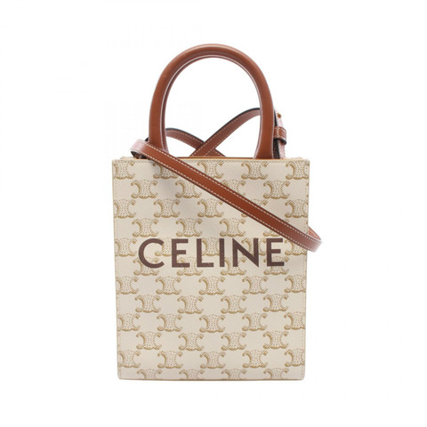 CELINE Mini Vertical Cabas Triomphe 斜背包單肩包 194372 帆布