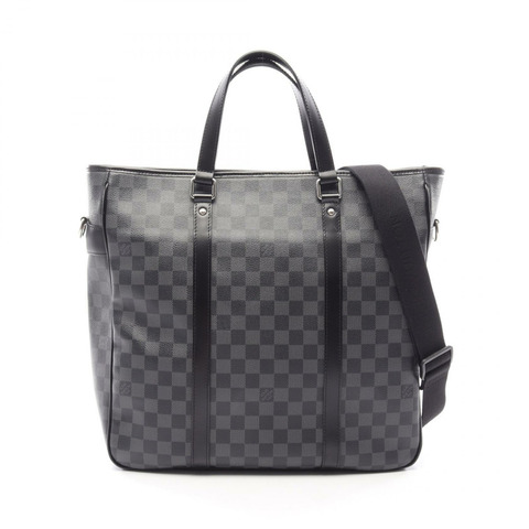 LOUIS VUITTON Tadao PM 單肩斜背托特包 N41259 Damier 石墨色