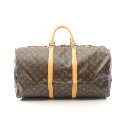 路易威登 Keepall 55 旅行手提包 M41424 Monogram 皮革 棕色 二手
