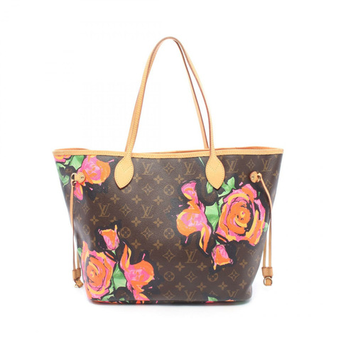 路易威登 Neverfull MM 手提單肩包 M48613 Monogram Rose 棕色皮革