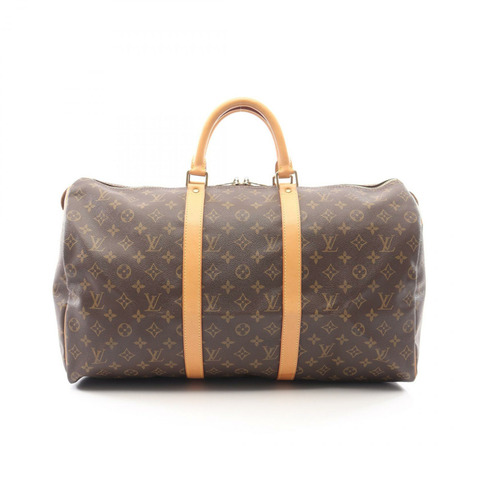 路易威登 Keepall 50 旅行手提包 M41426 Monogram 皮革 棕色 二手