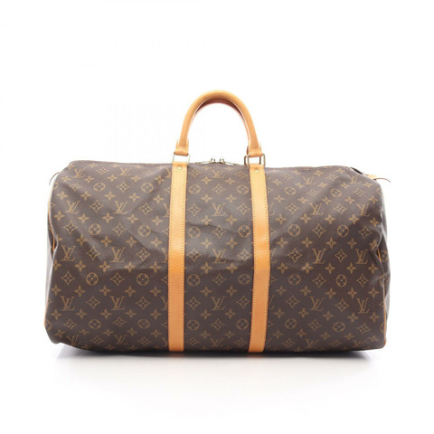 路易威登 Keepall 55 旅行手提包 M41424 Monogram 皮革 棕色 二手