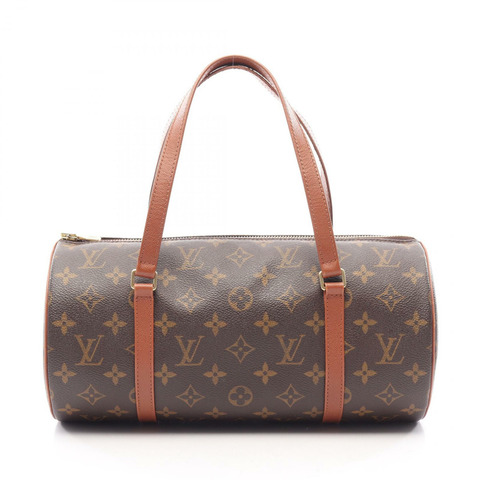 路易威登 Papillon 30 單肩手提包 M51385 Monogram 皮革 棕色 二手