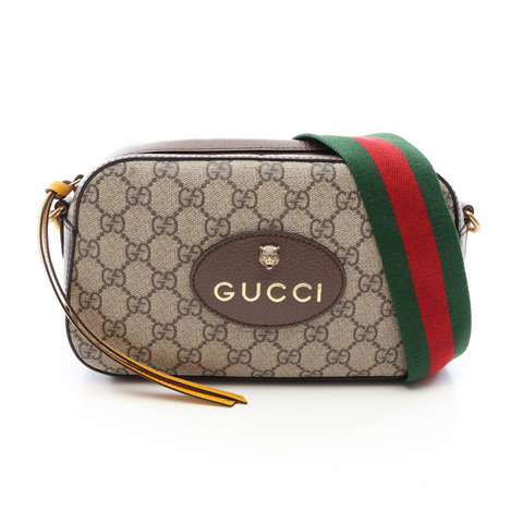 GUCCI GG Supreme Neo Vintage Sherry Line 單肩斜背包 476466 帆布