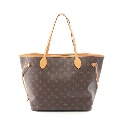 路易威登 Neverfull MM 手提單肩包 M40156 Monogram 皮革 棕色 二手