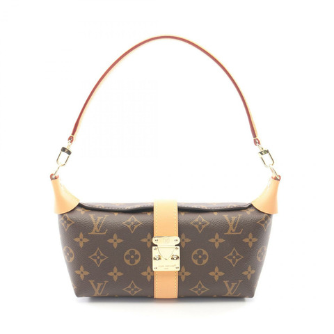 路易威登 Pochette Mia 單肩手提包 M26191 Monogram 皮革 棕色 二手