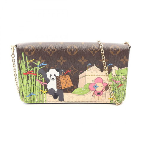 路易威登 Felicie Pochette 單肩包 M80992 Monogram Vivienne 二手女士