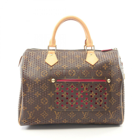 路易威登 Speedy 30 手提包 M95180 Mongra Perfo 皮革 紫紅色 二手 女士
