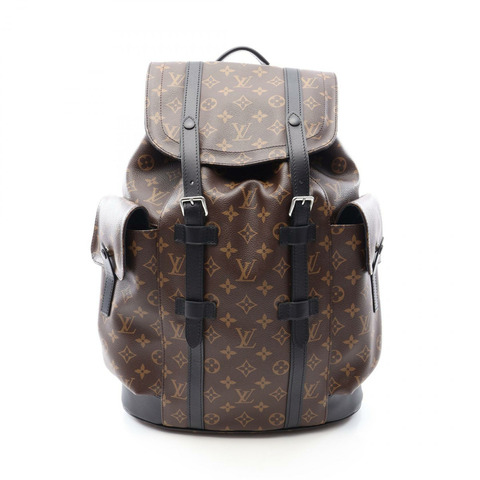 路易威登 Christopher MM 雙肩包 M43735 Monogram macassar 二手