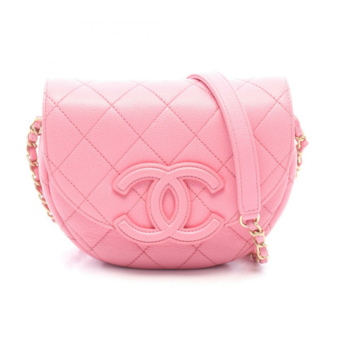 香奈兒 (CHANEL) 絎縫迷你鏈條單肩斜背包 AS3867 粉紅色皮革