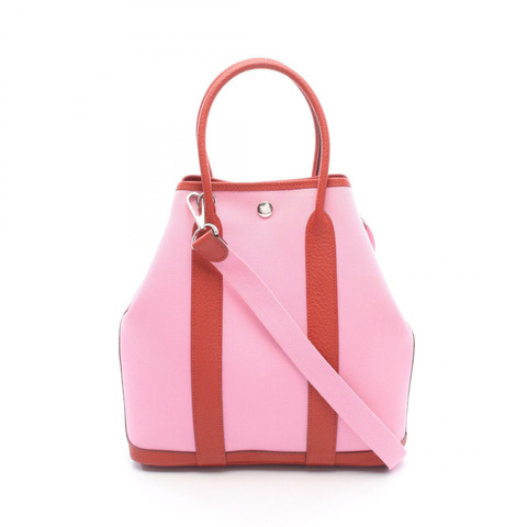 HERMES Garden File PM 斜挎手提包 Y Toile 官鄉村紅公爵夫人