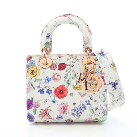 Christian Dior LADY DIOR MY ABCDIOR 小號 Florilegio 斜背包（皮革）