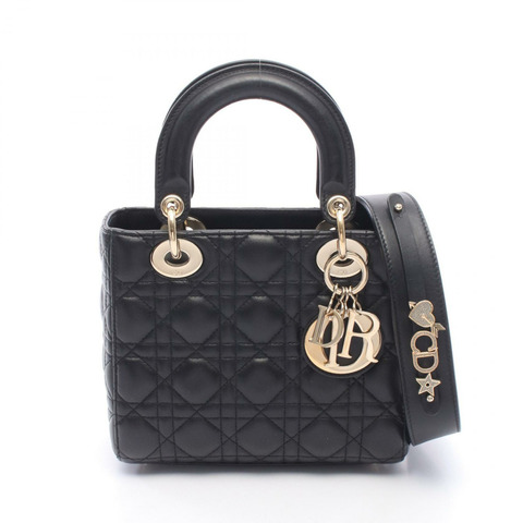 Christian Dior My ABCDior Lady Dior 小號 Cannage 斜背包 皮革 BK