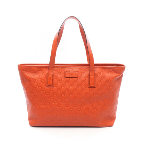 GUCCI Guccisima 手提單肩包 211137 皮革 橘色 二手 女士