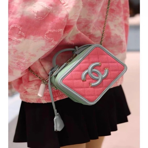 香奈兒 chanel  相機 小號 牛皮 經典 冰淇淋