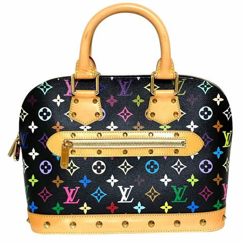 路易威登 Alma Monogram Multi 手提包 M40444 黑色多色女士