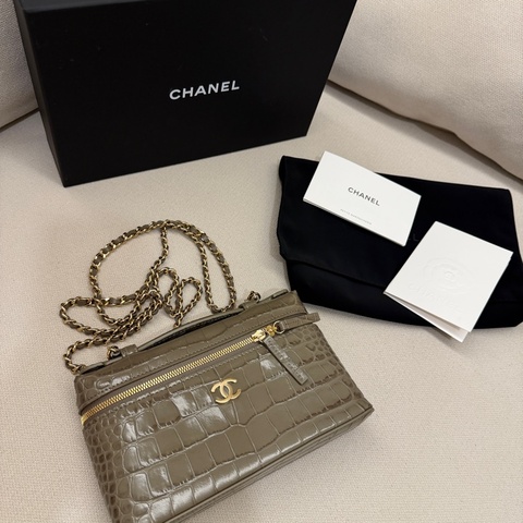 CHANEL 飯盒包 26A 鱷魚壓紋 LP飯盒包