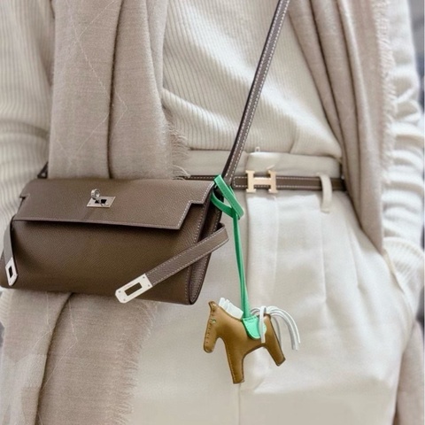 🐎Hermes愛馬仕｜kelly long大象灰銀扣長款錢包｜99新｜C刻｜epsom皮