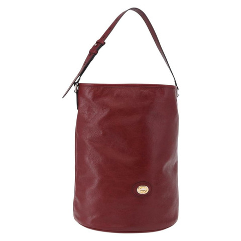 GUCCI 紅色銀色皮革單肩包 598086 正品 188541V