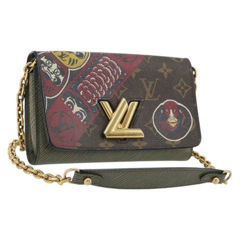 路易威登 Monogram Kabuki Twist MM 肩包 LV 正品 167444A