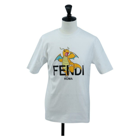FENDI x FRGMT x POKEMON 快龍 T 卹 純棉 白色 正品 167458M