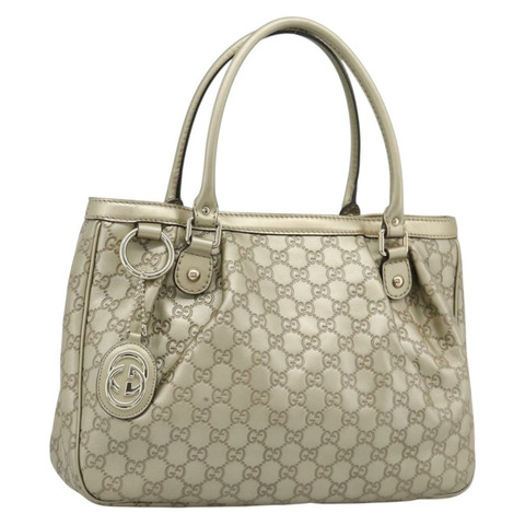 GUCCI GuccissimaGG Sukey 手提包 皮革 金色 296835 正品 195353V