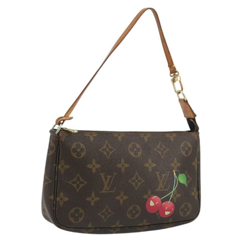 路易威登 Monogram Cherry Pochette Accessoires 配件包 M95008 LV Auth ka5500A
