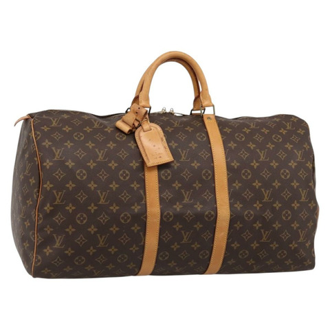 路易威登 Monogram Keepall 55 波士頓包 M41424 LV Auth ka5627