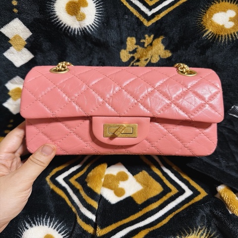 Chanel 2.55 mini 20cm 粉色金扣