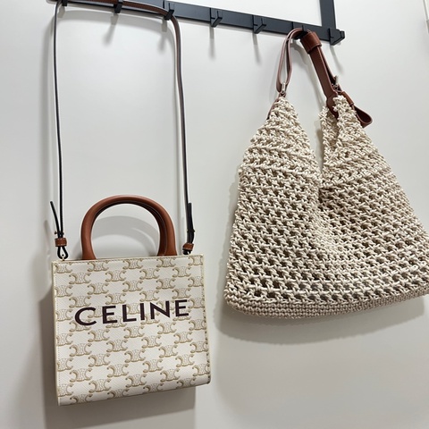 CELINE TRIOMPHE CABAS小號手袋（米白色凱旋門） 近全新