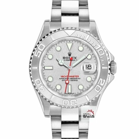 【大眾名錶】ROLEX 勞力士168622 Yacht-Master 2003/10 中型款 鉑金遊艇 鉑金面盤 大眾金時代B1513