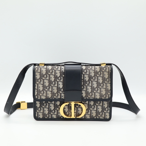 Dior 經典 蒙田30 中號 老花 斜背包