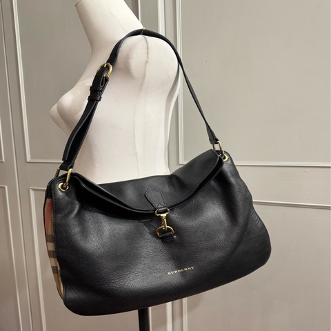 《新歡舊愛》正品Burberry中號 Cornwall 小牛皮肩背包