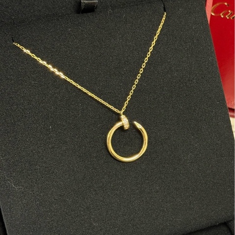 Cartier 卡地亞 23年JUSTE UN CLOU系列 頭尾鑽釘子項鍊 18k黃金
