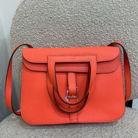 hermes 愛馬仕Halzan25 火焰橙 b刻